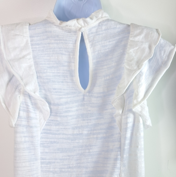 Express White Lace Pieced Mock Neck Top Size XS - Picture 12 of 17